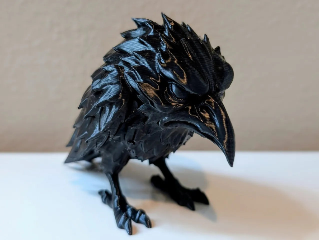 Corvo Negro Decorativo