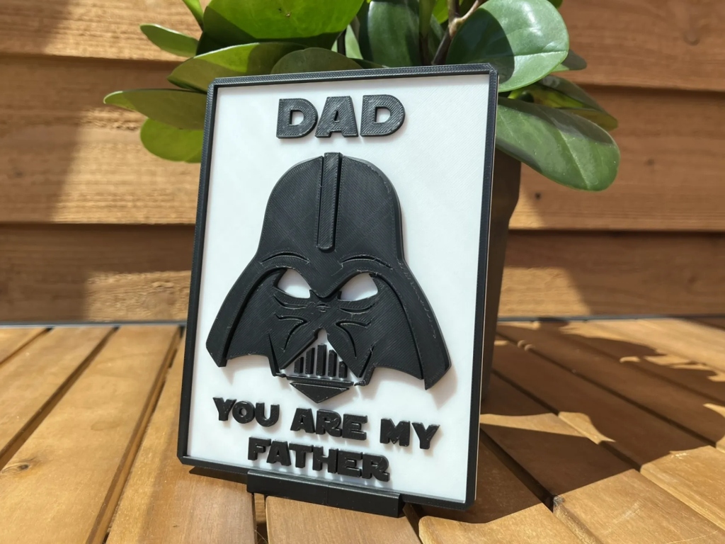 Placa Darth Vader — Dia dos Pais